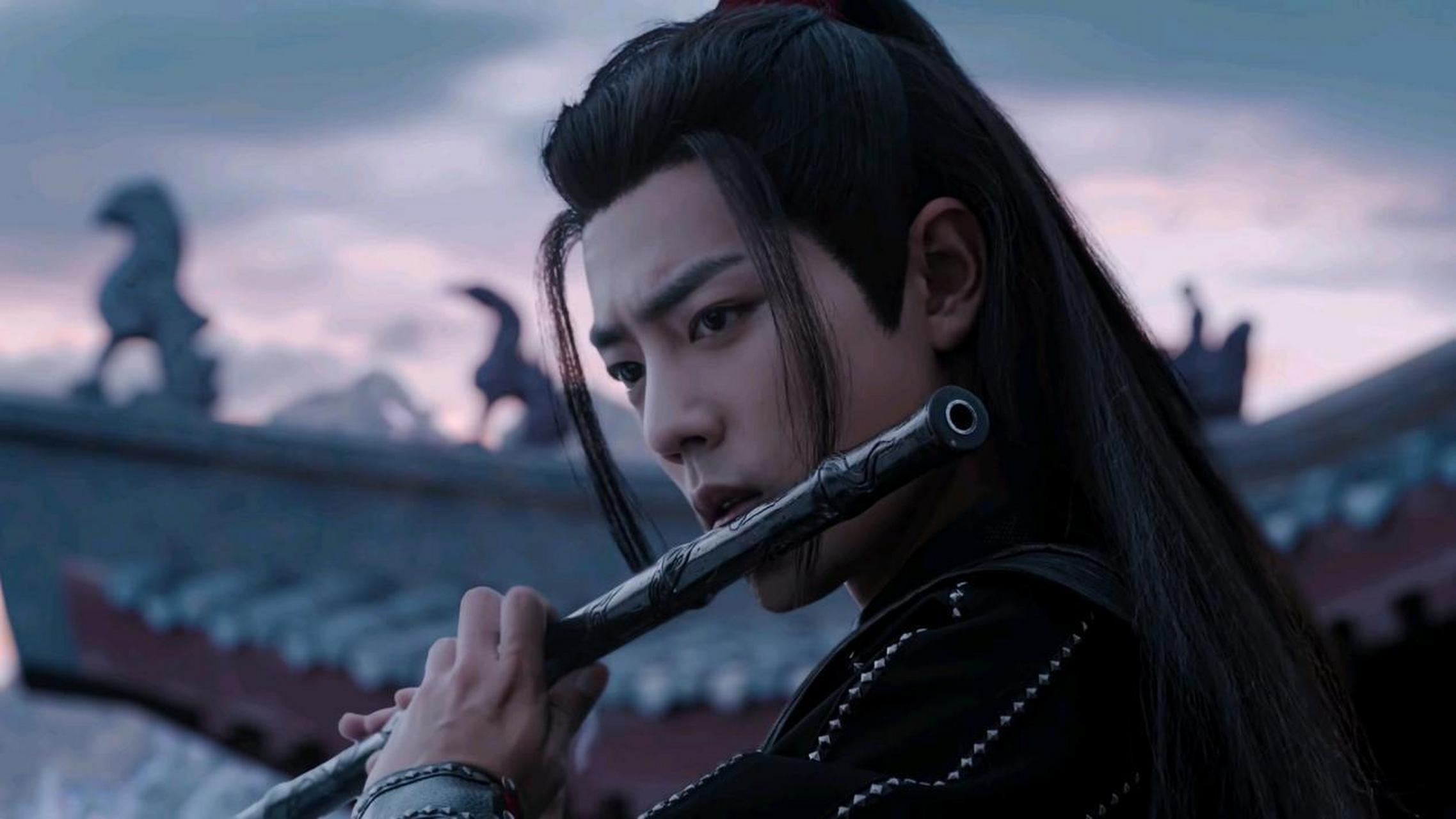 肖战在影视剧《陈情令》中吹笛子,真好.