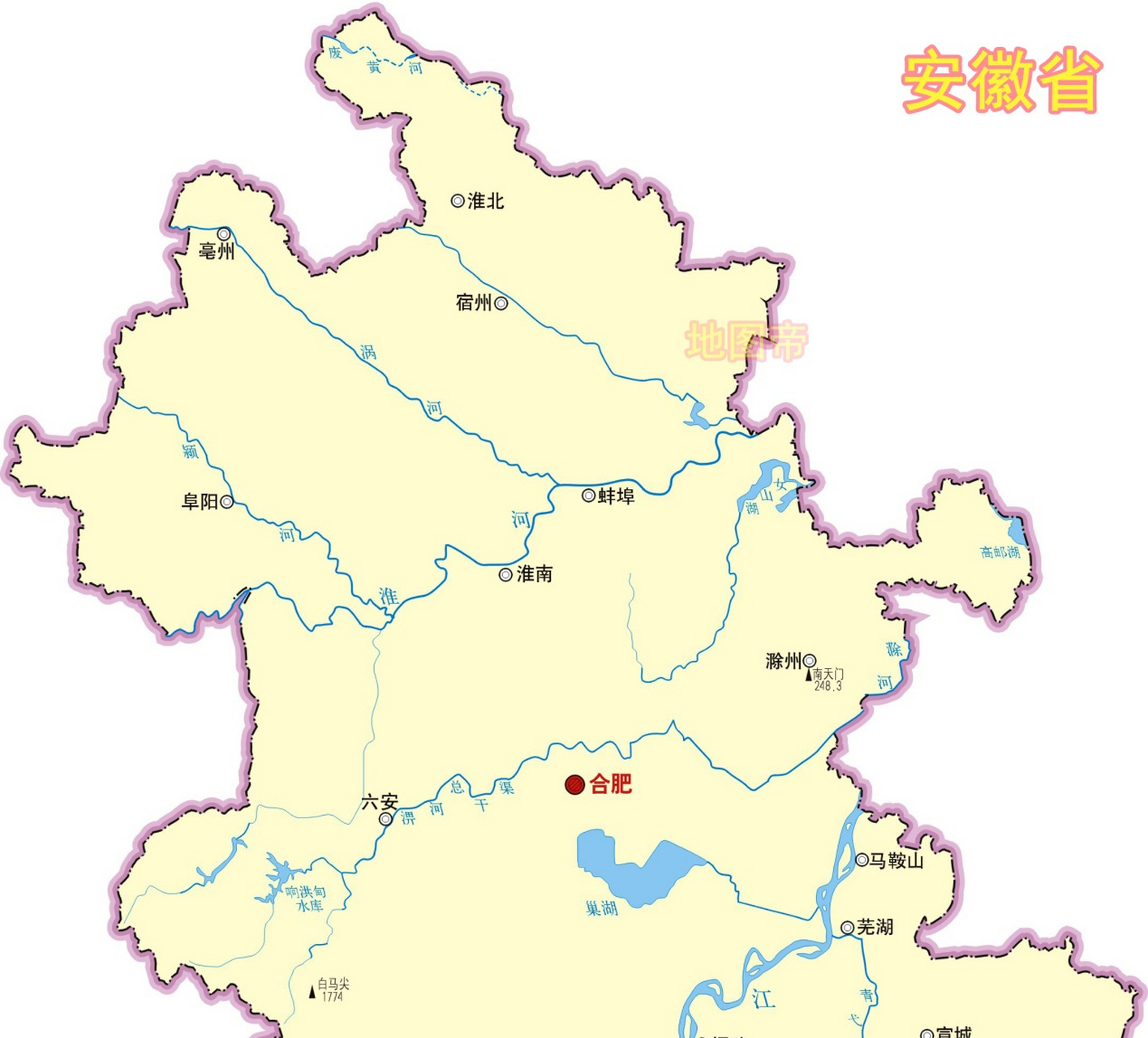 老巢湖市地图图片