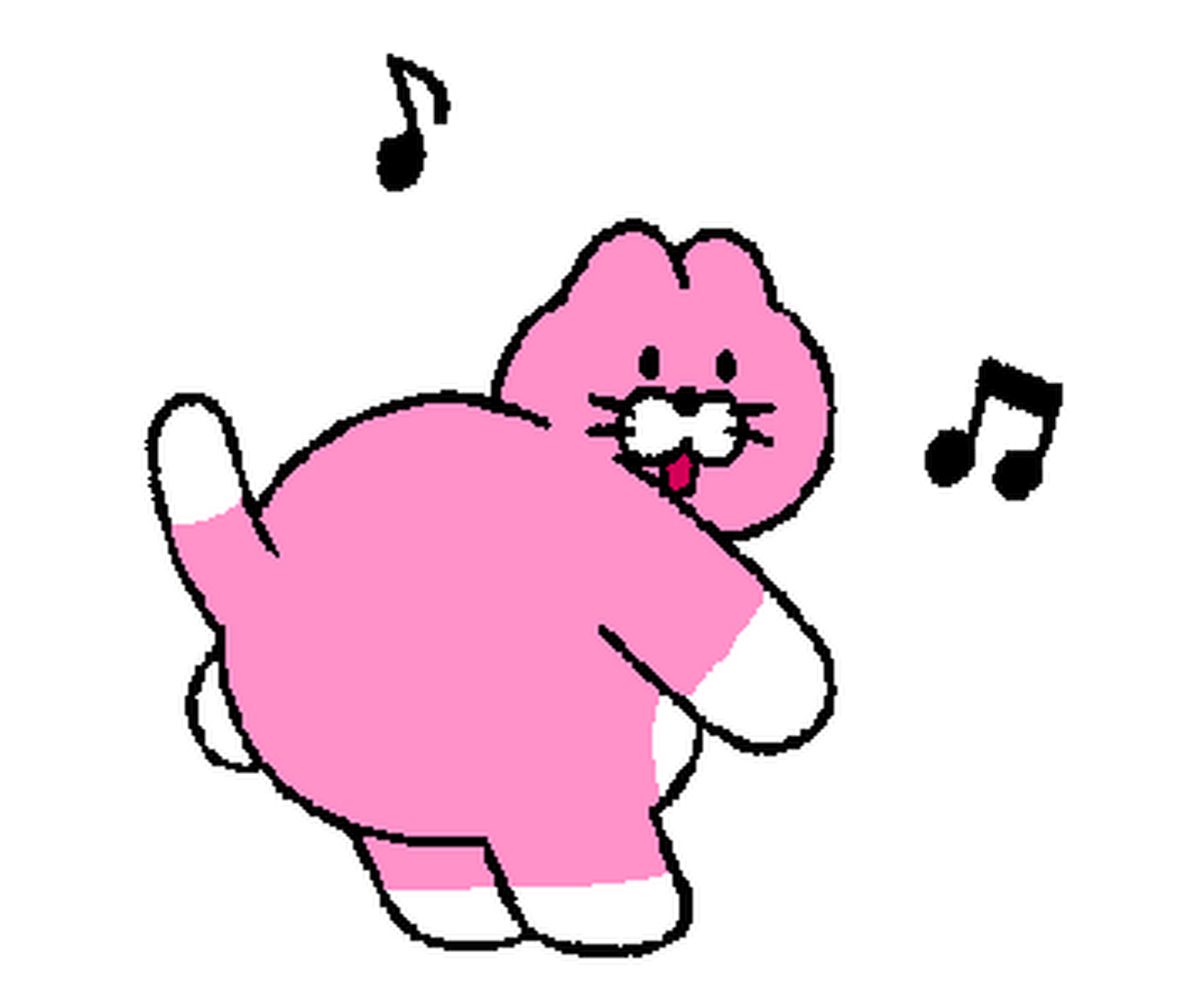 line表情包丨粉色胖猫咪表情包2.