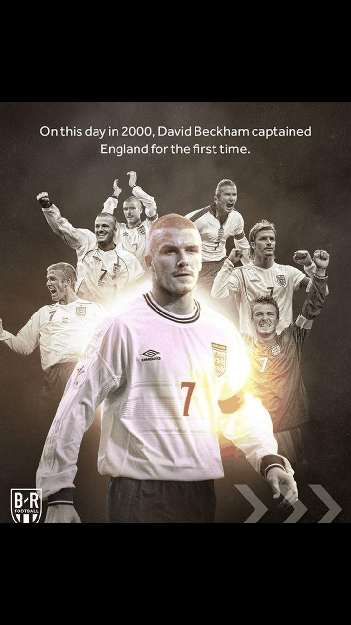 #gif创作人# #贝克汉姆#  2000年11月15日,在对阵意大利的比赛之前,25