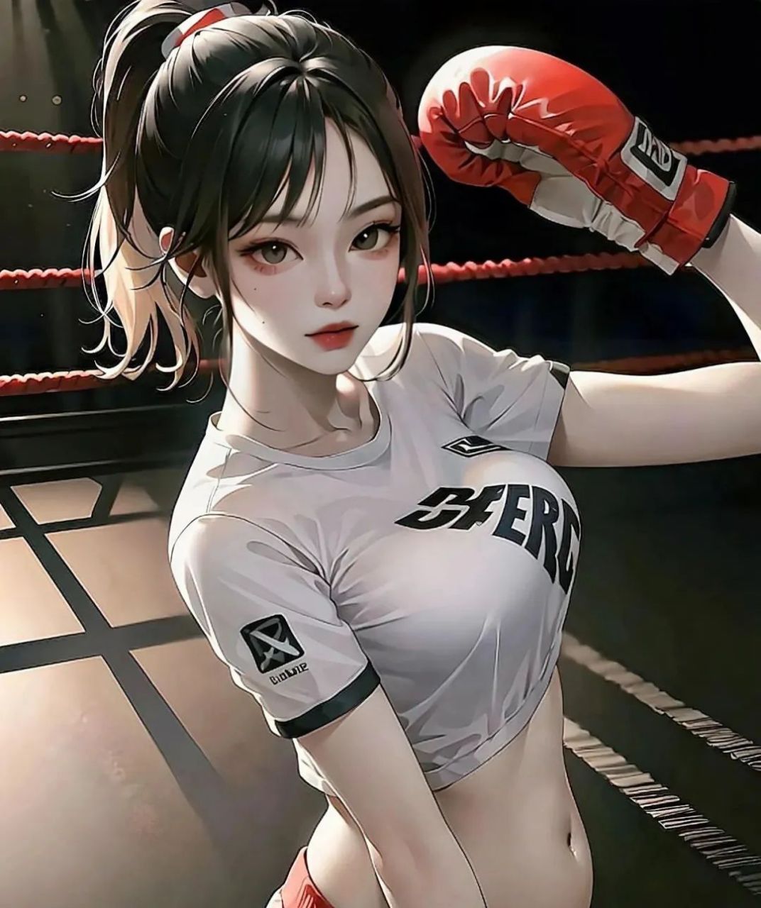 【ai绘画】拳击女孩#ai# #ai共创计划# #ai绘画