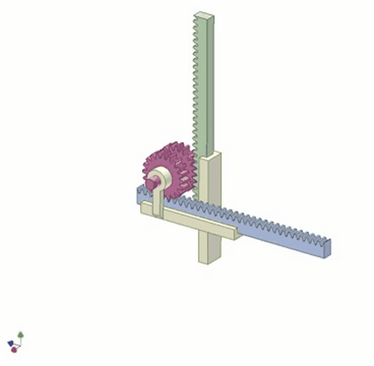 齿条齿轮传动机构