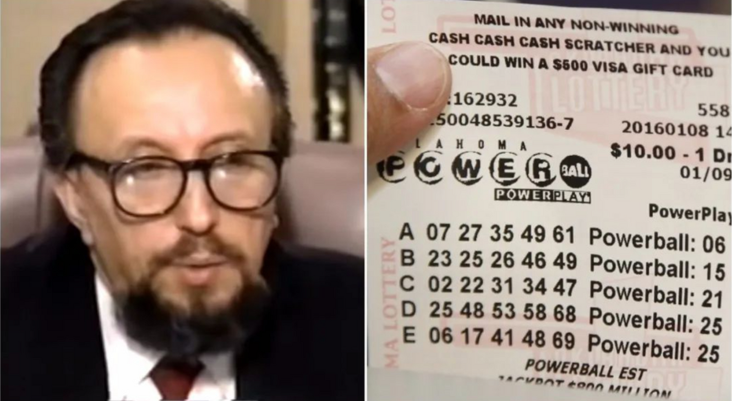 1992年,澳大利亚数学家斯特凡·曼德尔,在一次彩票开奖中赢得了