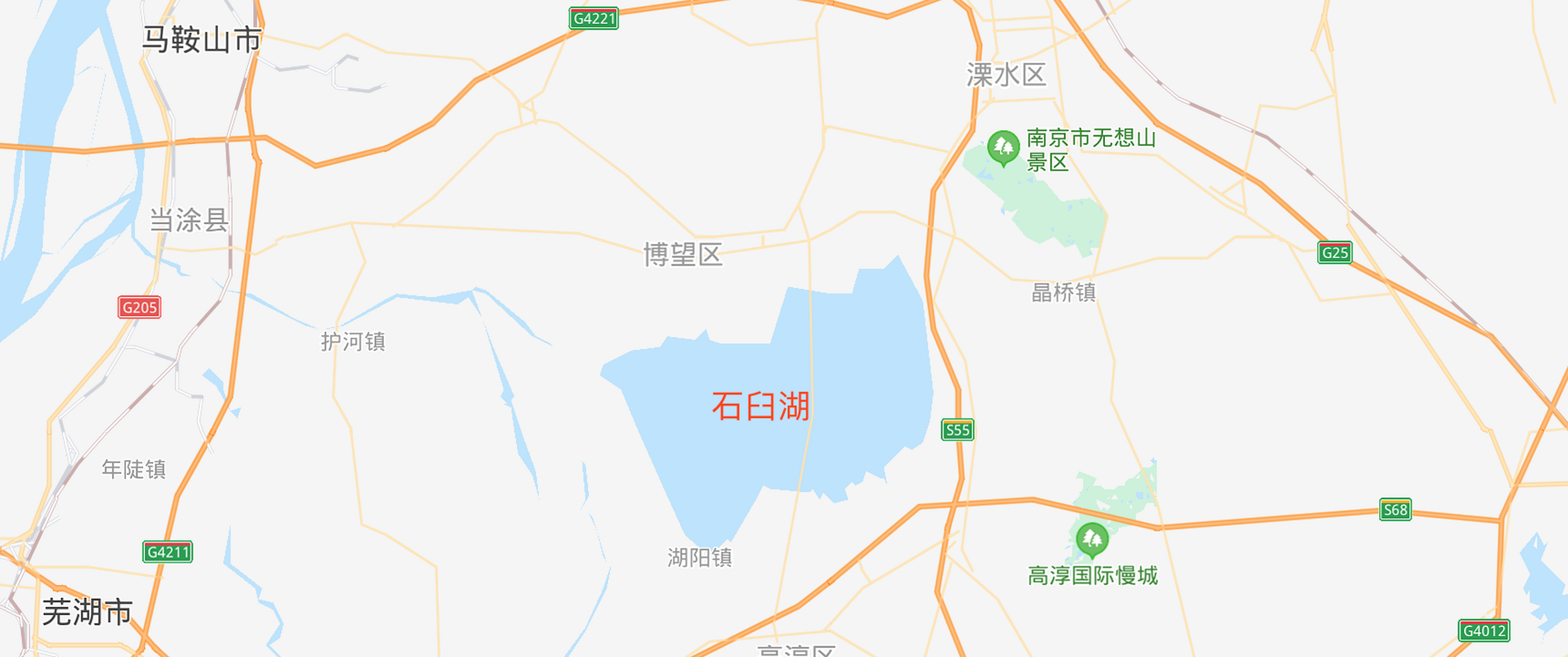 石臼湖,地处江苏省溧水区,高淳区和安徽省当涂县,博望区三区一县的