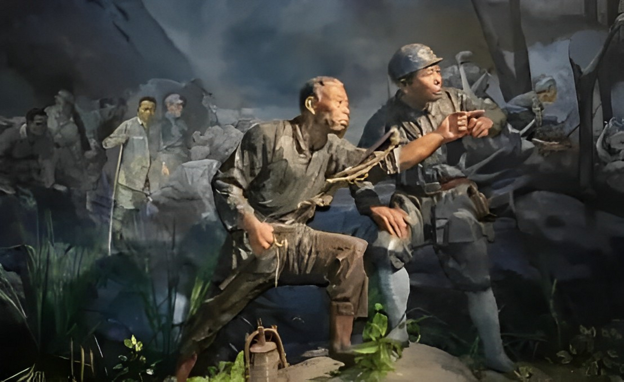 抗日战争时期,在大家庭战役中,八路军战士的粮食吃完了,1200名日军