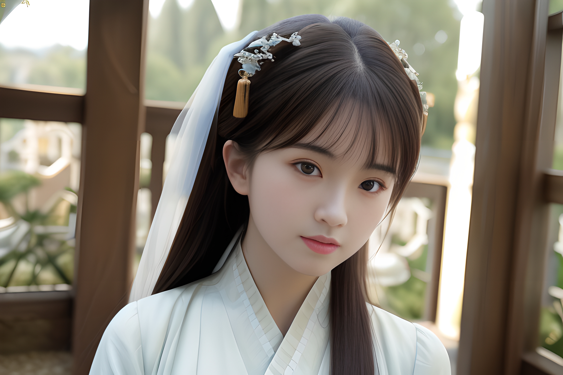 ai绘画-自带仙气的古风女孩(4)#古风# #古风美女