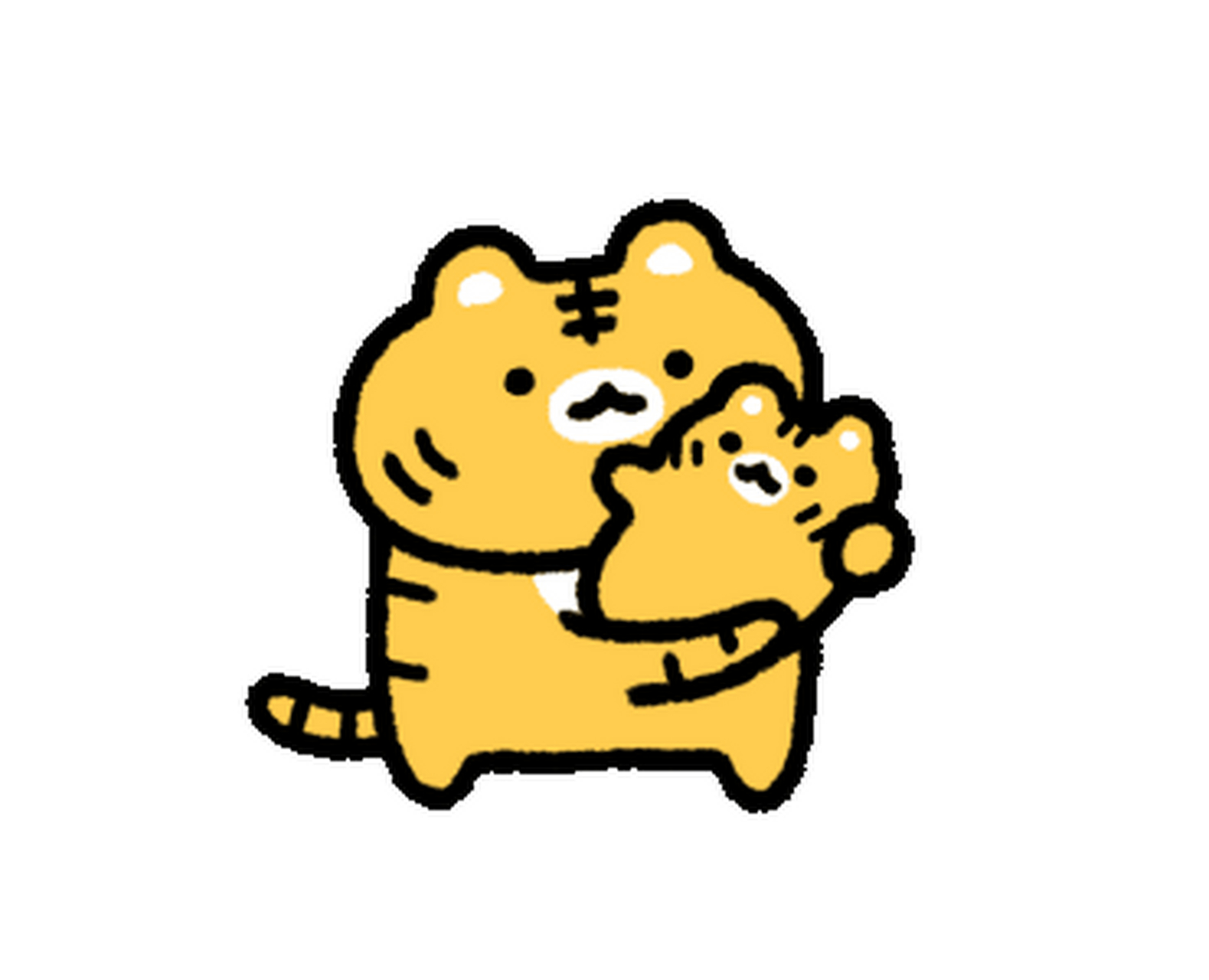 可爱小老虎表情包2.