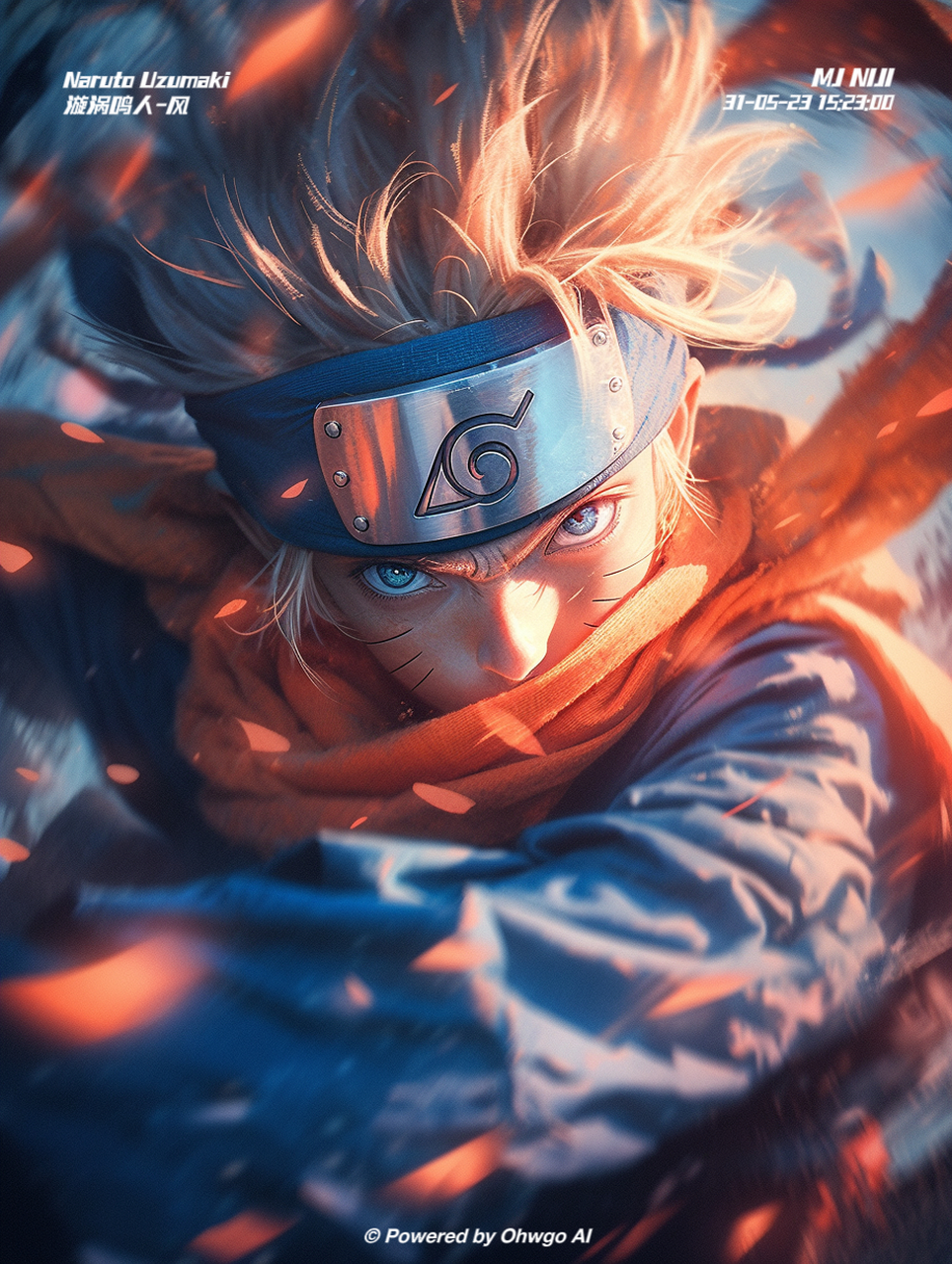 ai绘画之火影-鸣人#ai绘画# #火影忍者