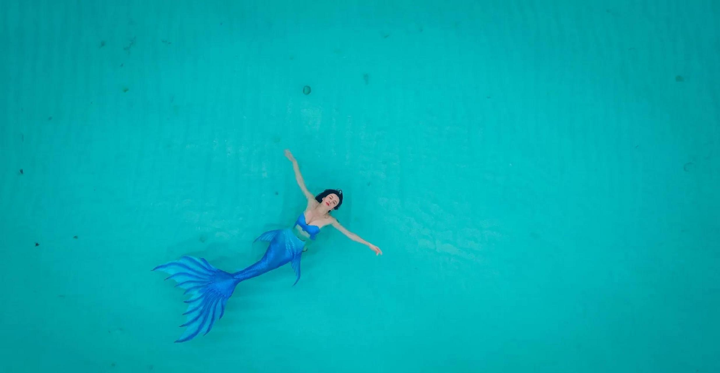 gif创作人# 母其弥雅的美人鱼造型真是美人鱼本尊了,秒杀全智贤