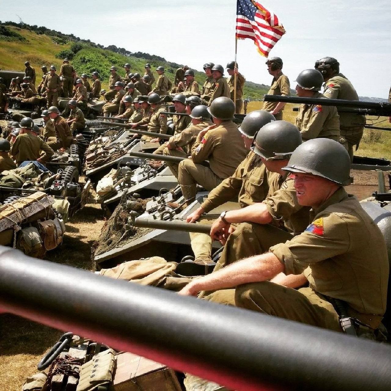 美军第二装甲师登陆诺曼底,1944年6月9日,来自美国第二装甲师的86名