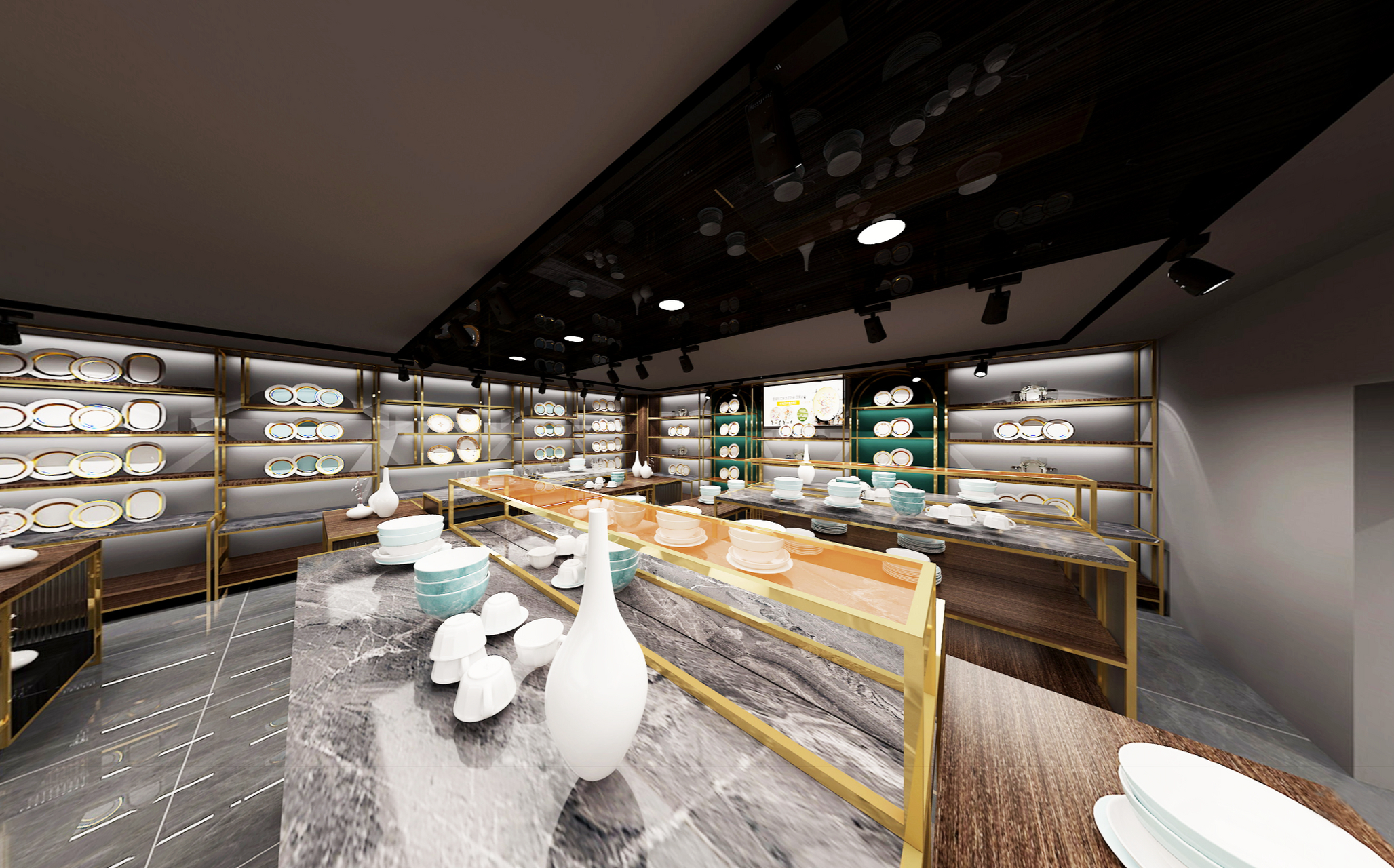 酒店用品展厅设计效果-设计师在空间上的打造注重重点区域以及背景