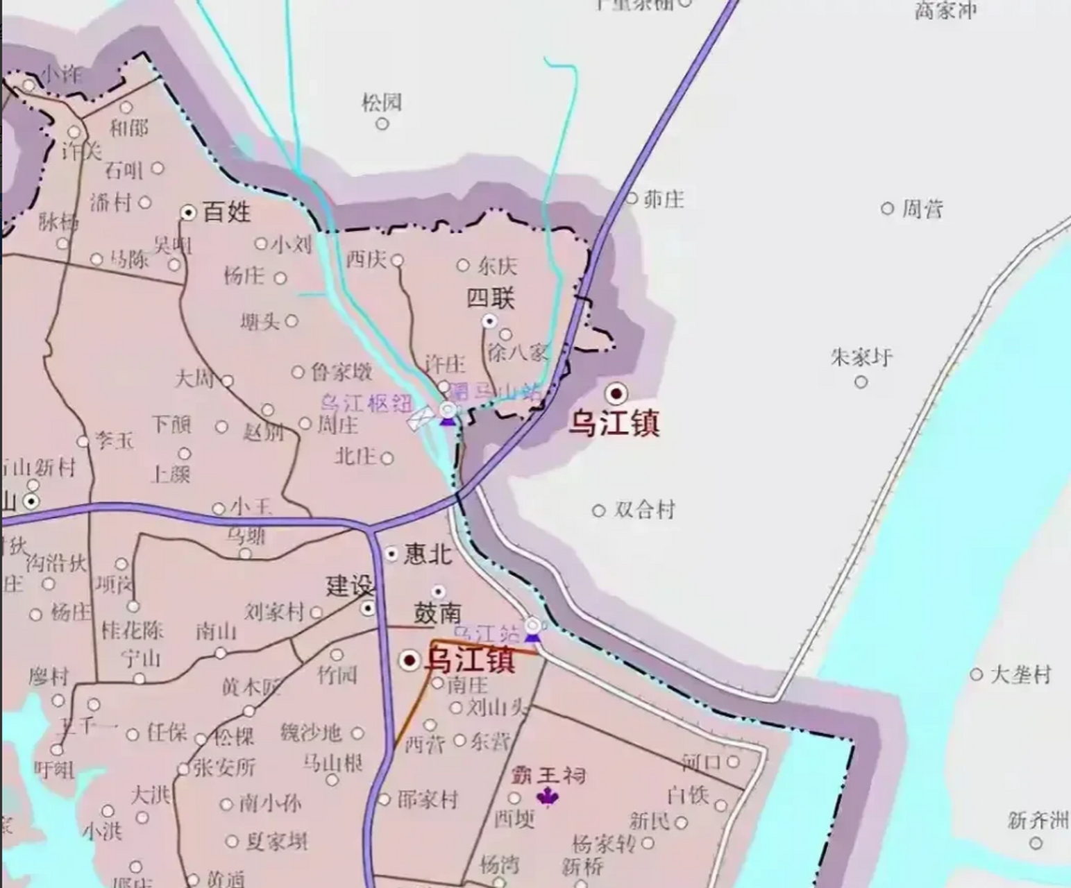 和县乌江镇地图图片