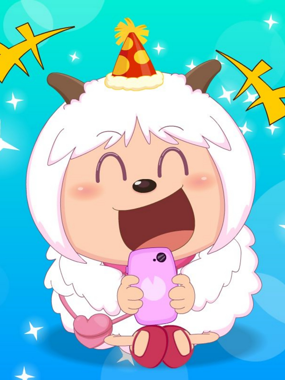 墨镜一带,我暖羊羊今天是青青草原最帅