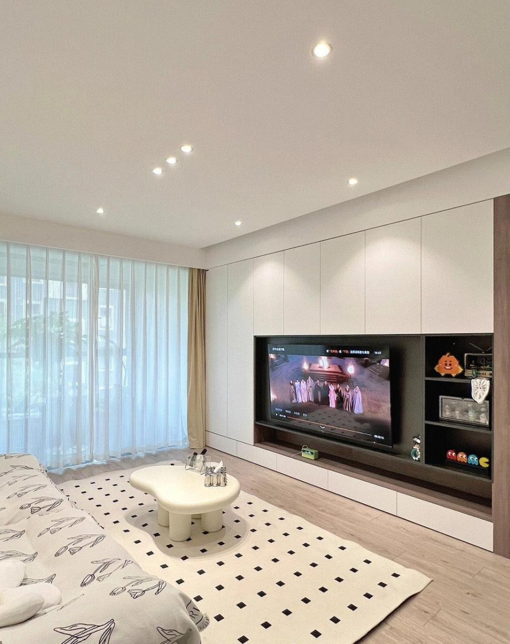 客厅开间3.6米,也能拥有整墙电视柜 [[微风]  ]客厅开间:3.