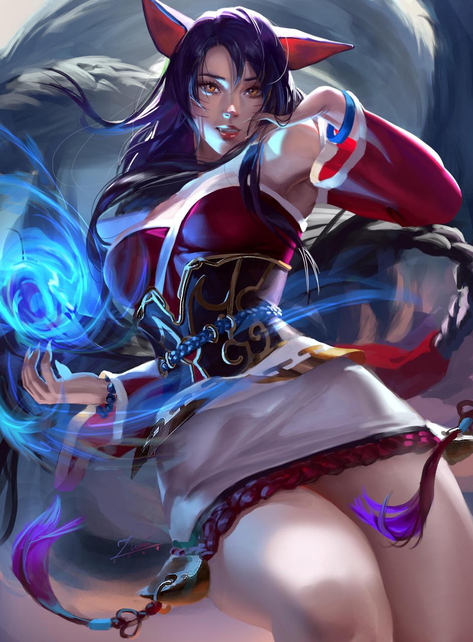 gif创作人# 德国画师 zumi 唯美艳丽人物作品cg插画欣赏,风格各异