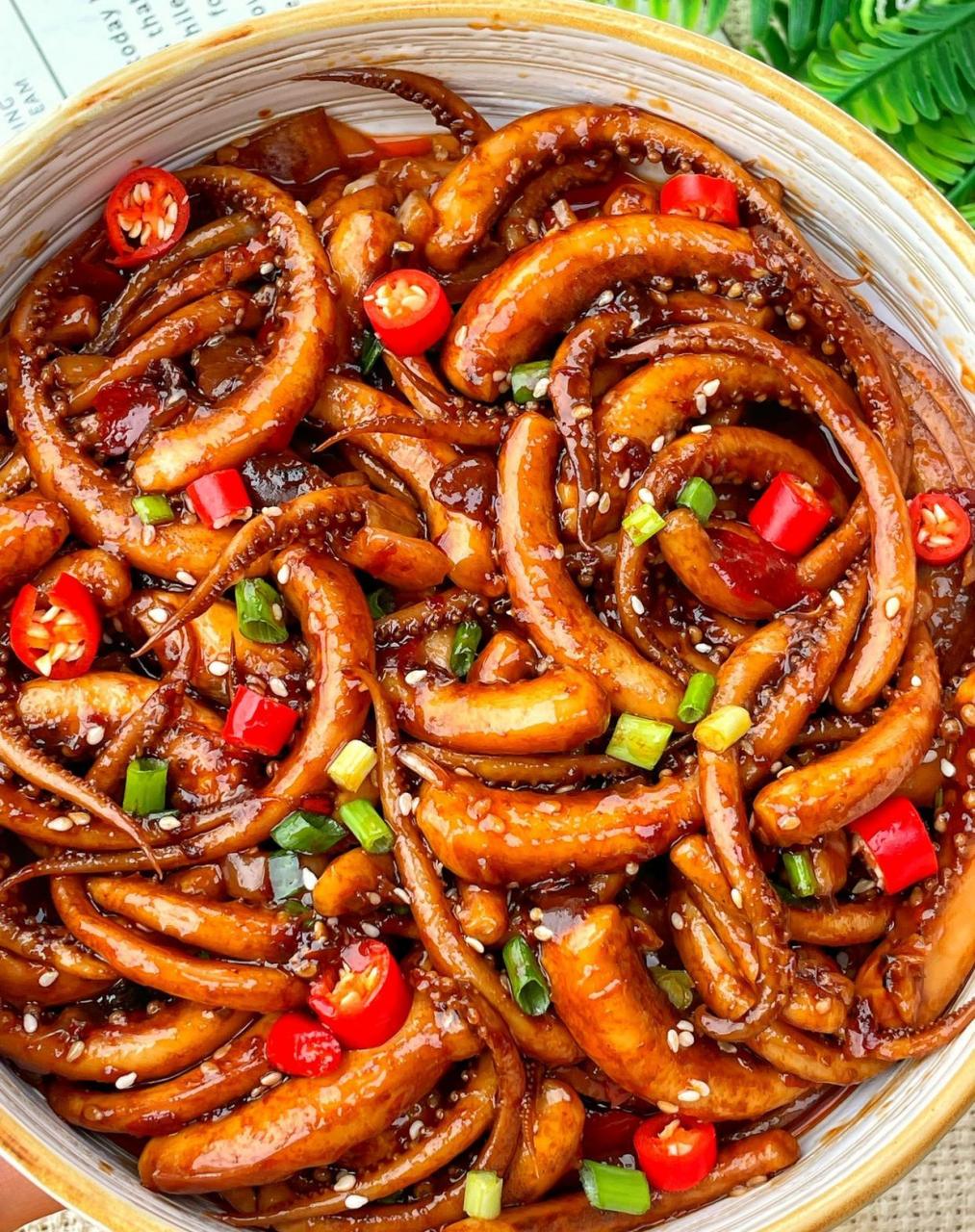 十分钟快手菜,好吃又下饭的爆炒香辣鱿鱼 今天做了一份巨好吃的爆炒香