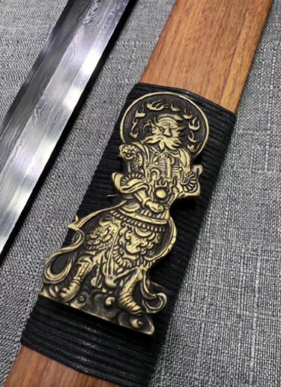 收藏# 雷神剑百炼花纹钢剑装