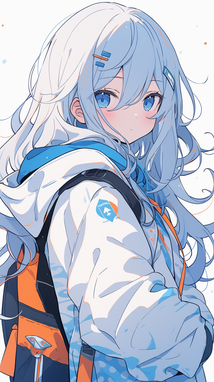 二次元# #二次元动漫# #萌妹子# #手机壁纸# 红唇微启似花蕾, 娇羞