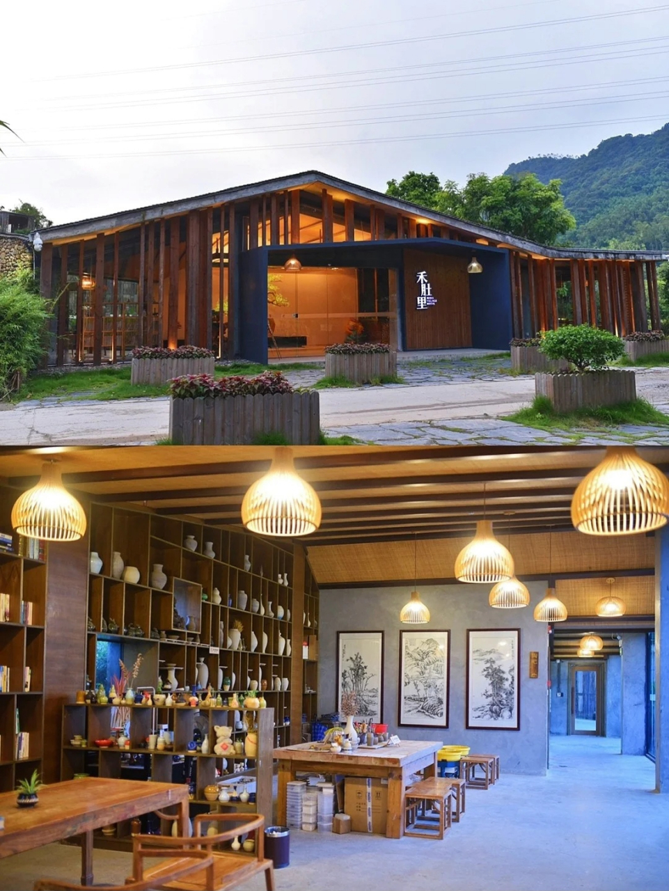 向往的生活惠州诗意稻田民宿禾肚里 禾肚里稻田酒店 生长在稻田中的