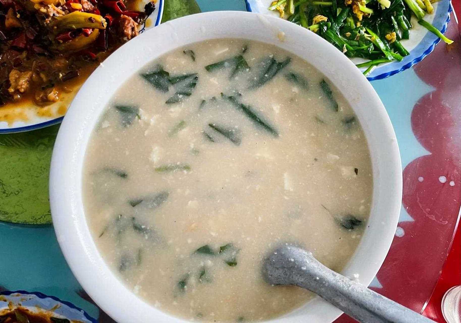 芝麻叶炖豆腐,新密特色,这道菜太好吃了!