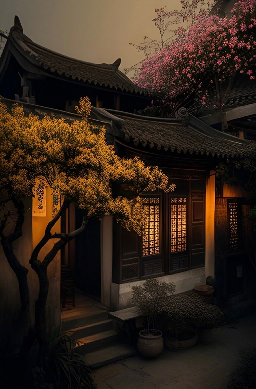 庭院深深深几许,杨柳堆烟,帘幕无重数.