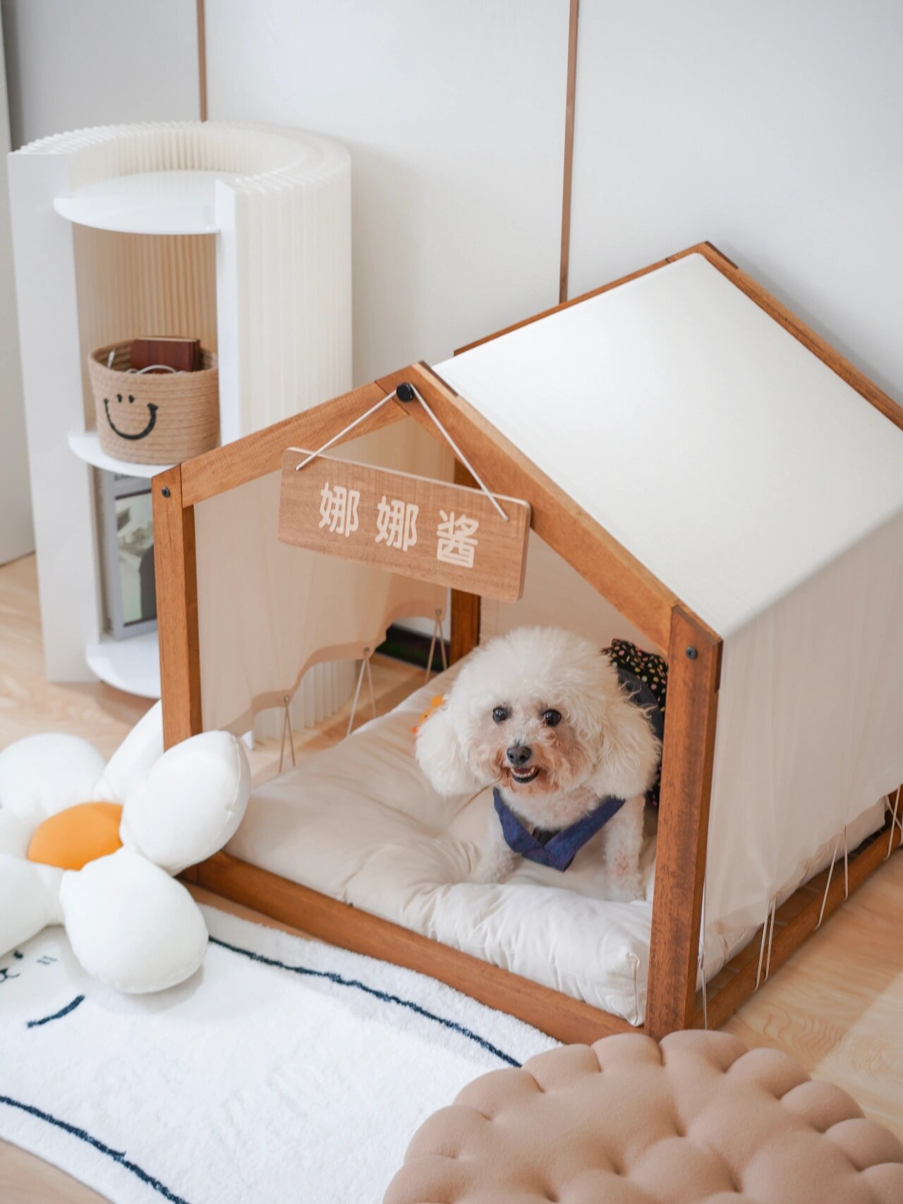 娜娜喜提新房 给大家分享一下娜娜的新家 看中了这款狗狗小木屋很久了