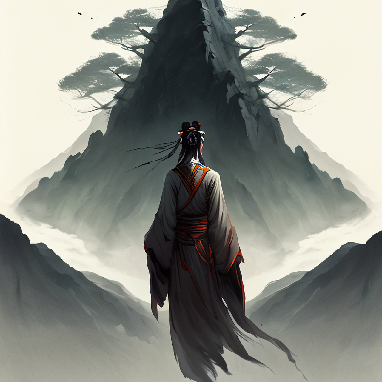 薜萝今绕空山里,千古清风窦子明.中国风,优美,淡雅#百度ai绘图黑科技