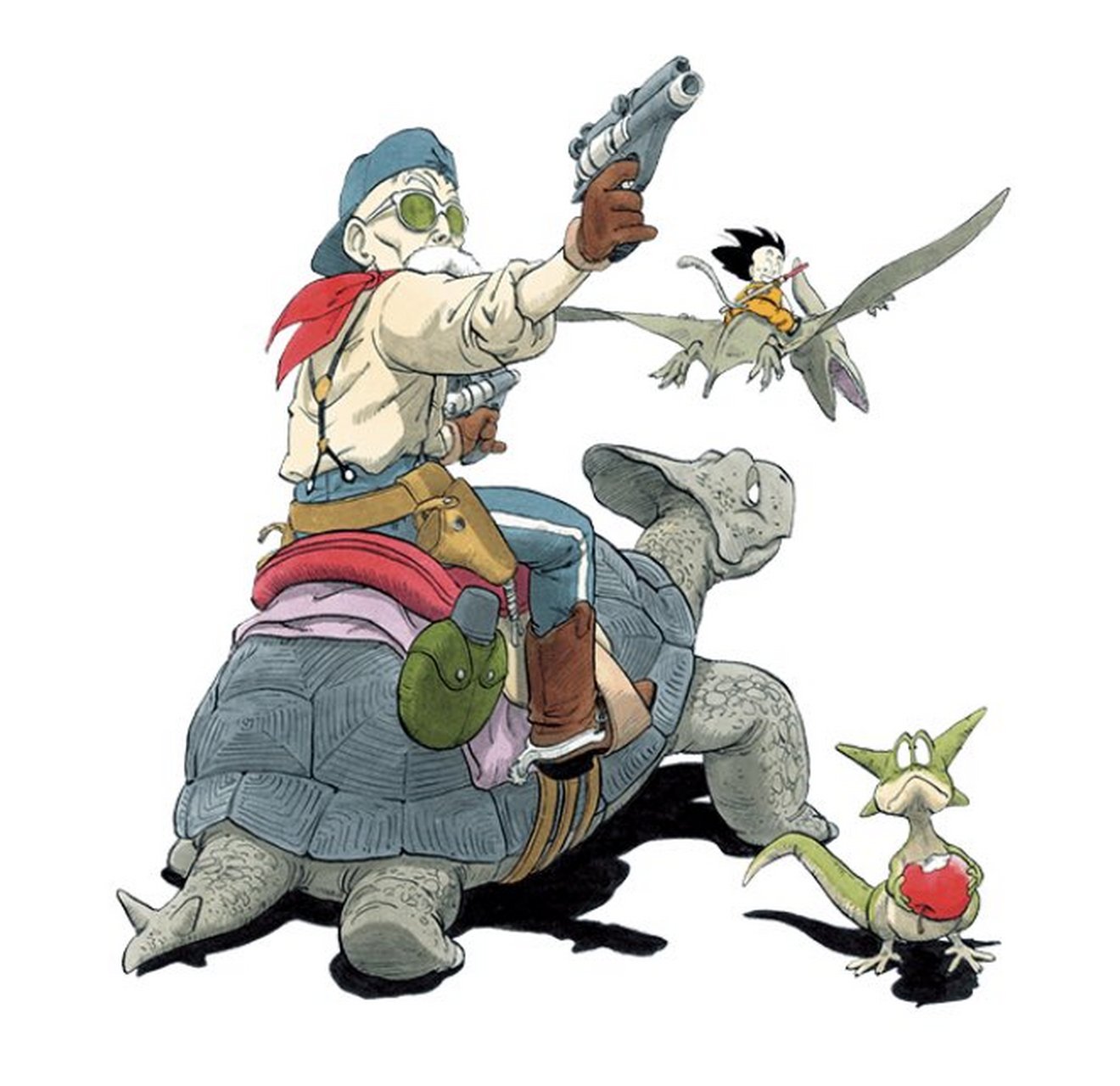 龟仙人骑乌龟 #龙珠# #龙珠扉页#  #鸟山明