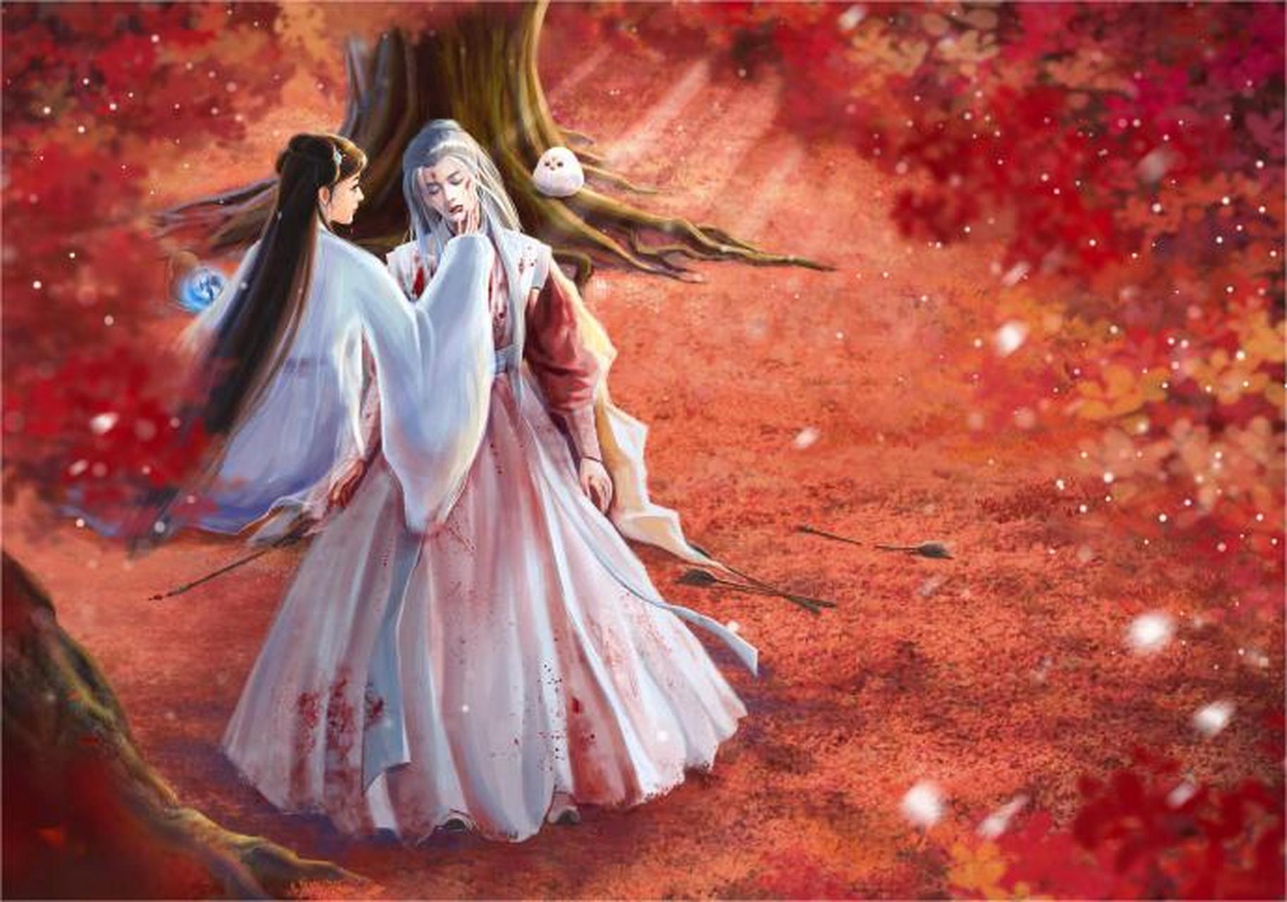 宝宝蛇97醒醒~你也可以有人相依,有处可去 #古风插画# #长相思