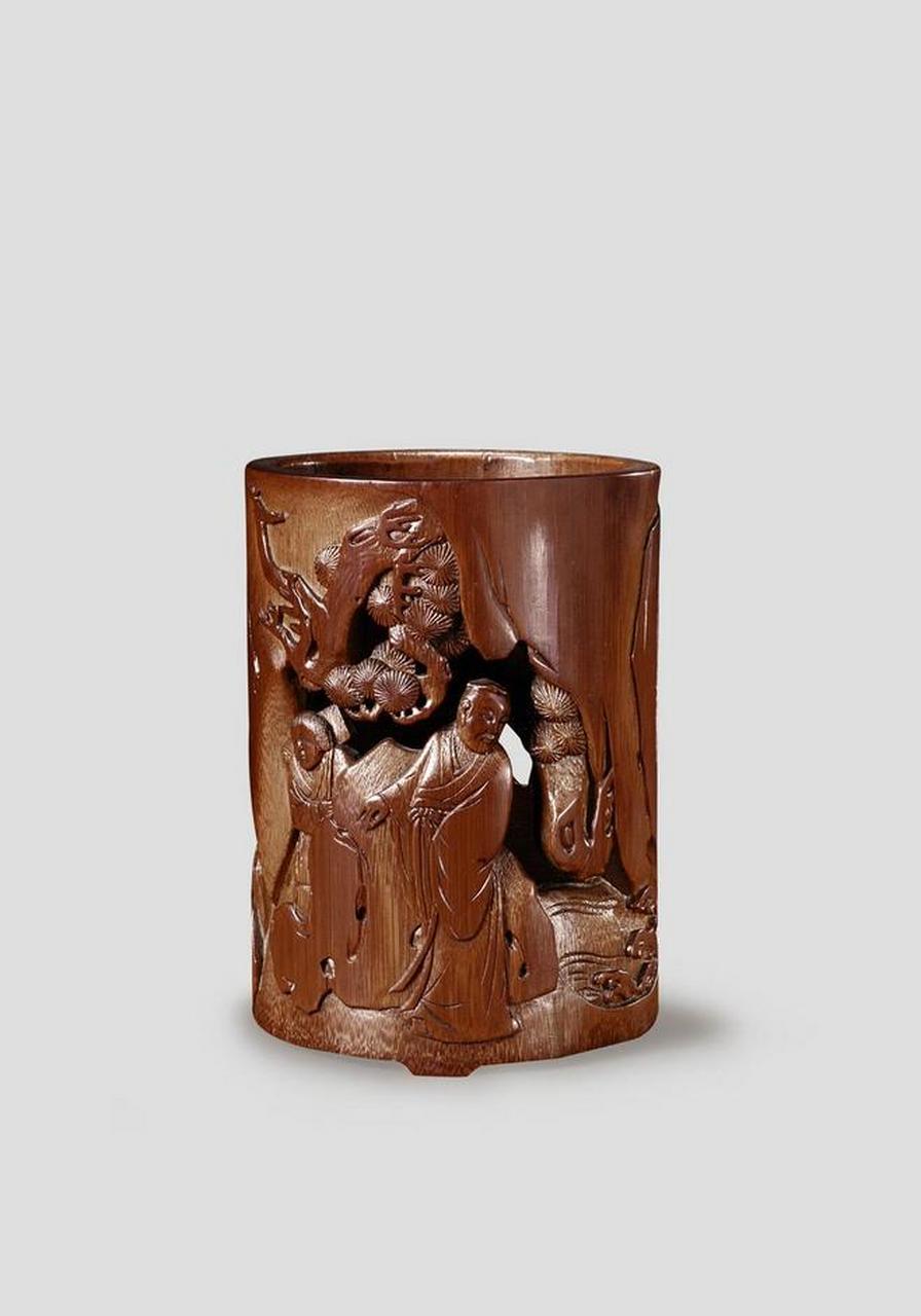 明清时期的竹雕艺术深受文人雅士的喜爱.