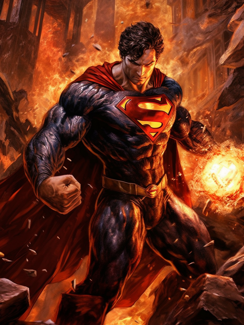 超人,咱们要不要考虑减减肥!#超人# #ai绘画