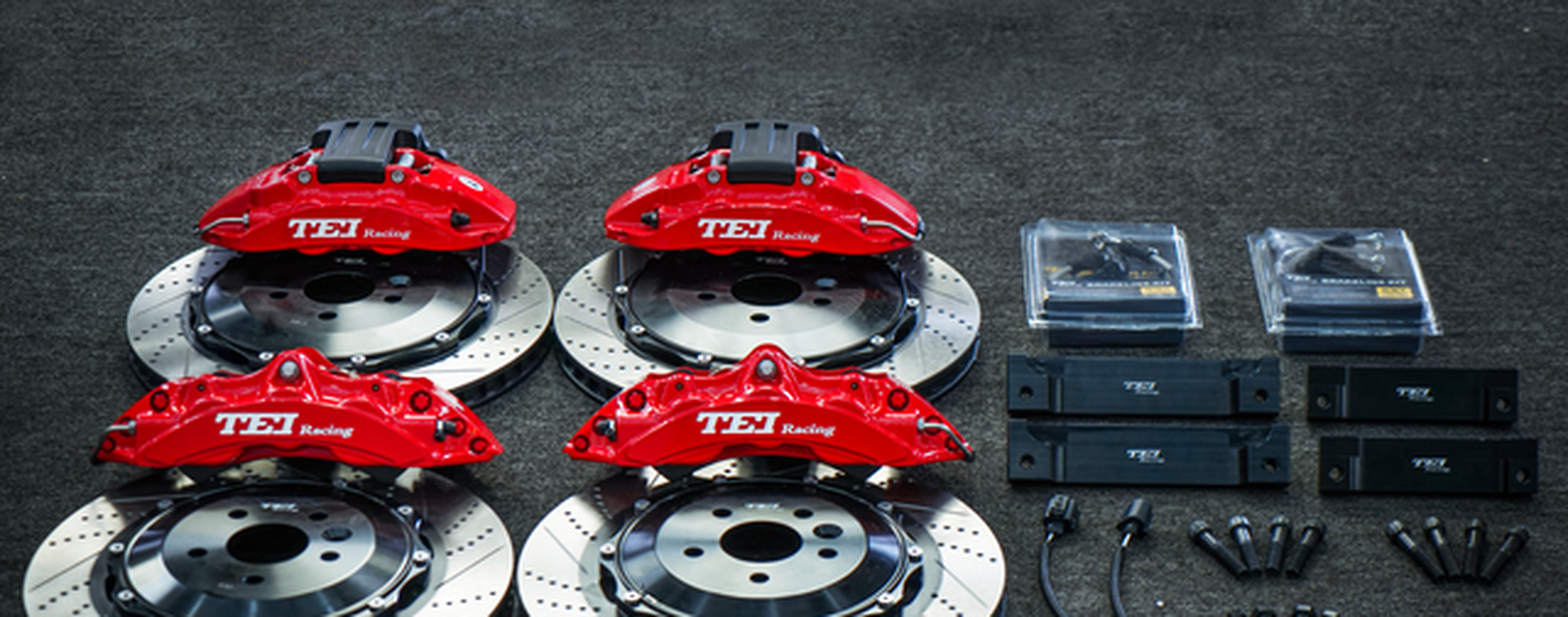 搭配tei高碳热处理打孔划线高性能刹车盘可以满足各种路况使用,具有较