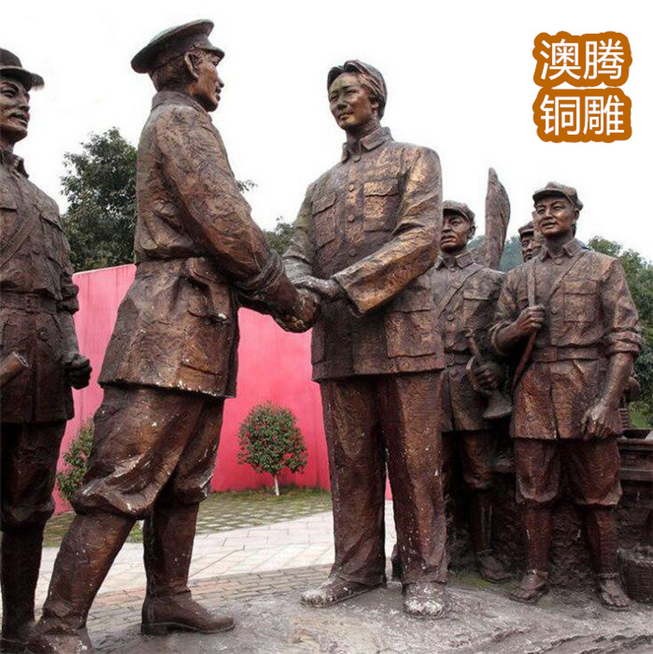 现代伟人铜雕塑定制铸铜人物雕塑3米锻铜人物铜雕塑民族风情人物铜