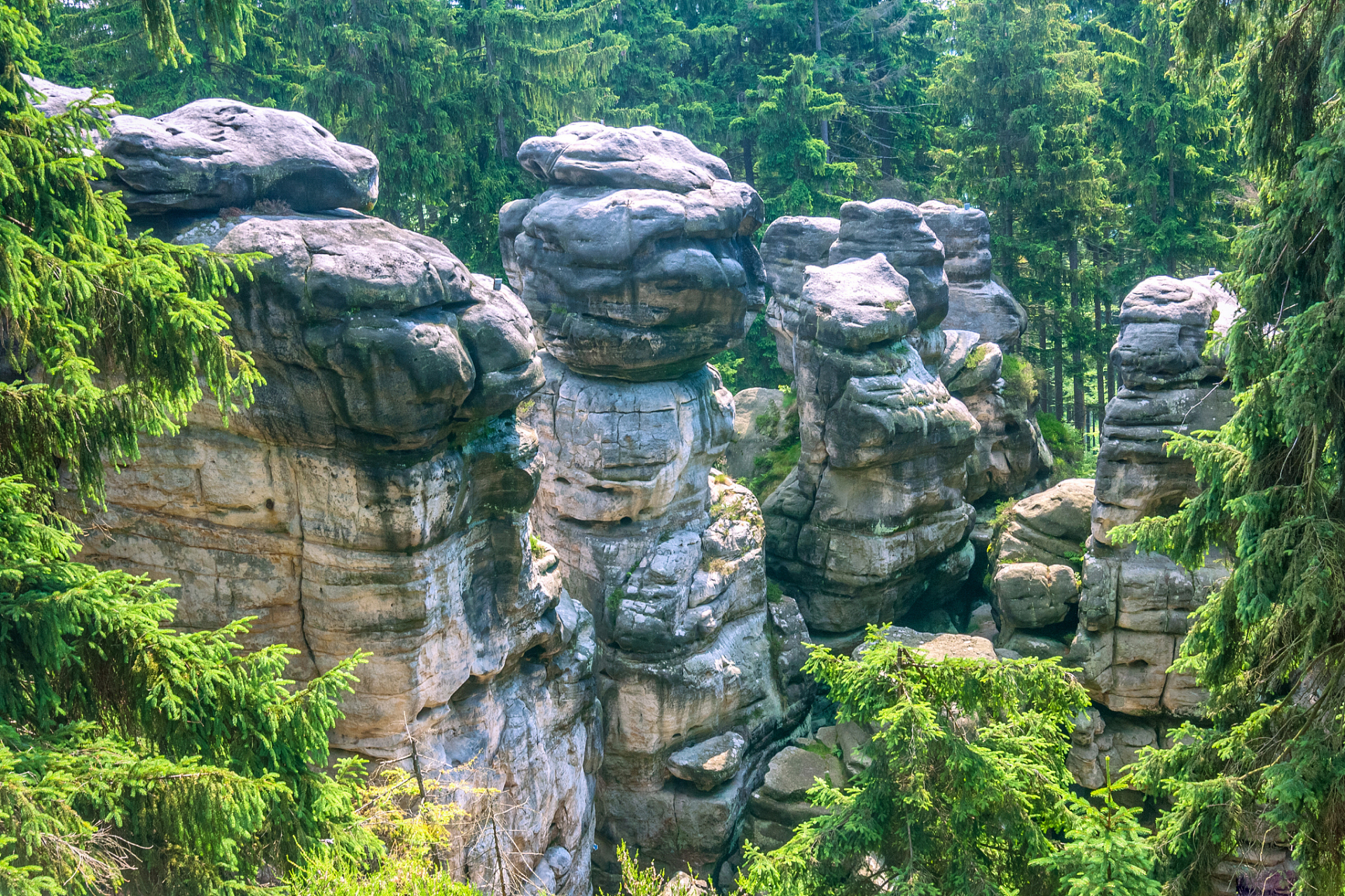 遇见好风景# 梭布垭石林,欣赏美丽的自然风光
