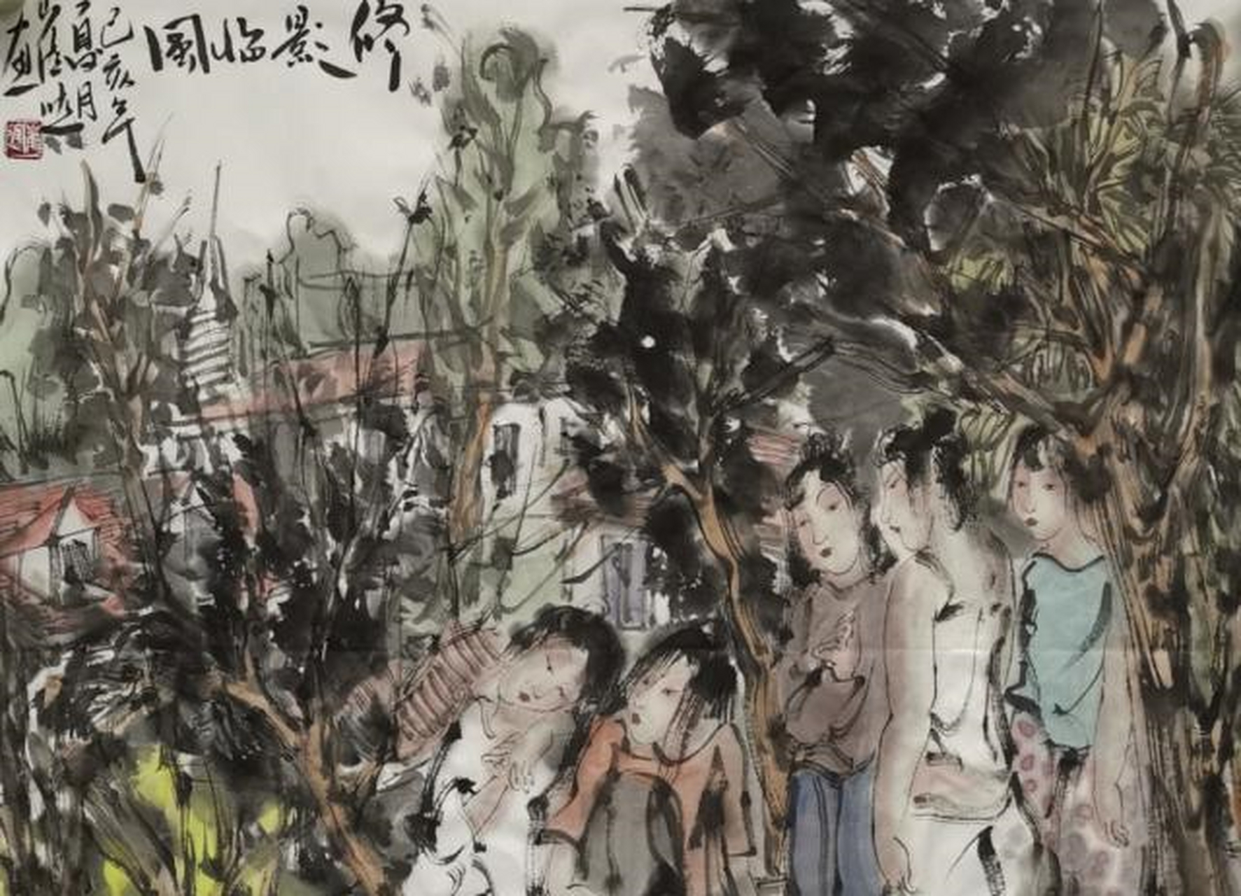 画家崔进作品欣赏[羊驼]