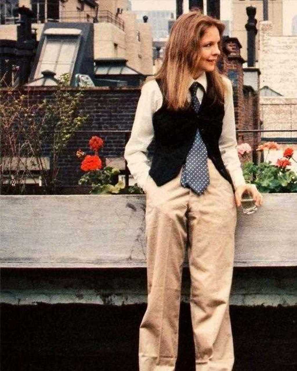 " 黛安·基顿diane keaton是我心中潇洒老去的典范,她1976年演完