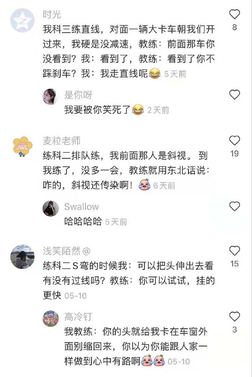 驾校教练的嘴能有多损