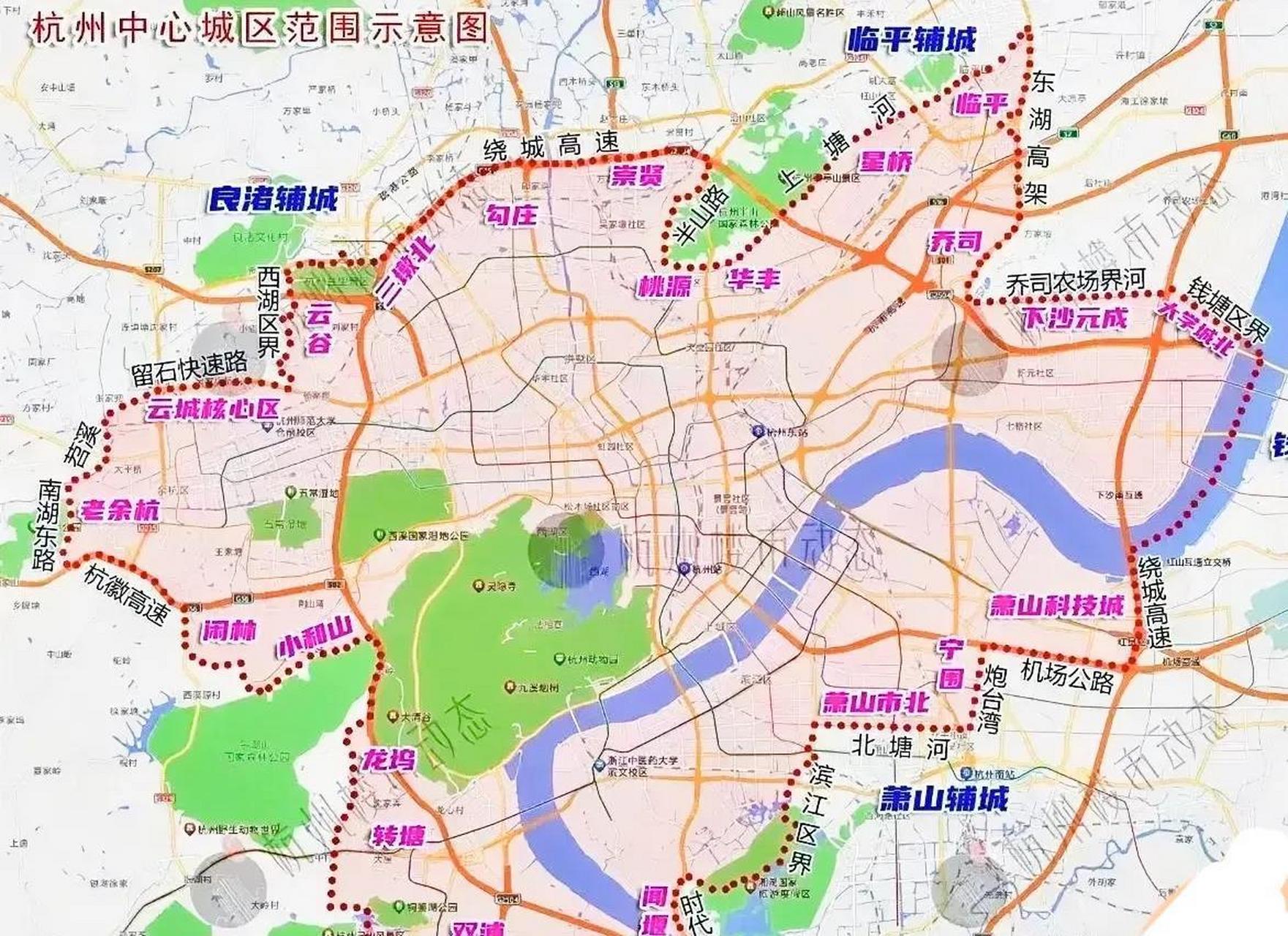 杭州都市圈地图图片