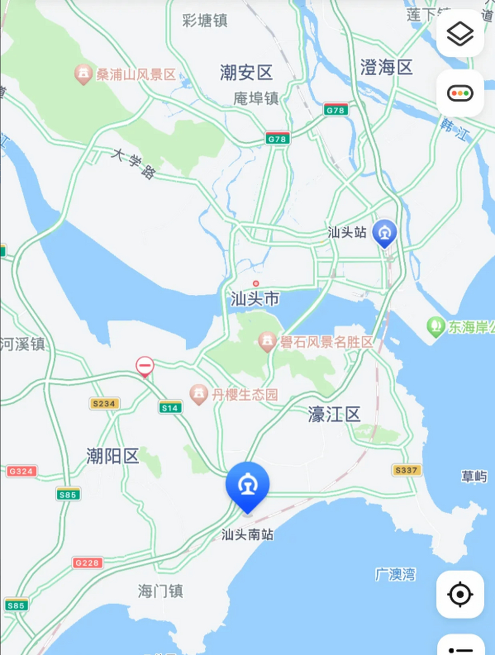 汕头市高铁站地图图片