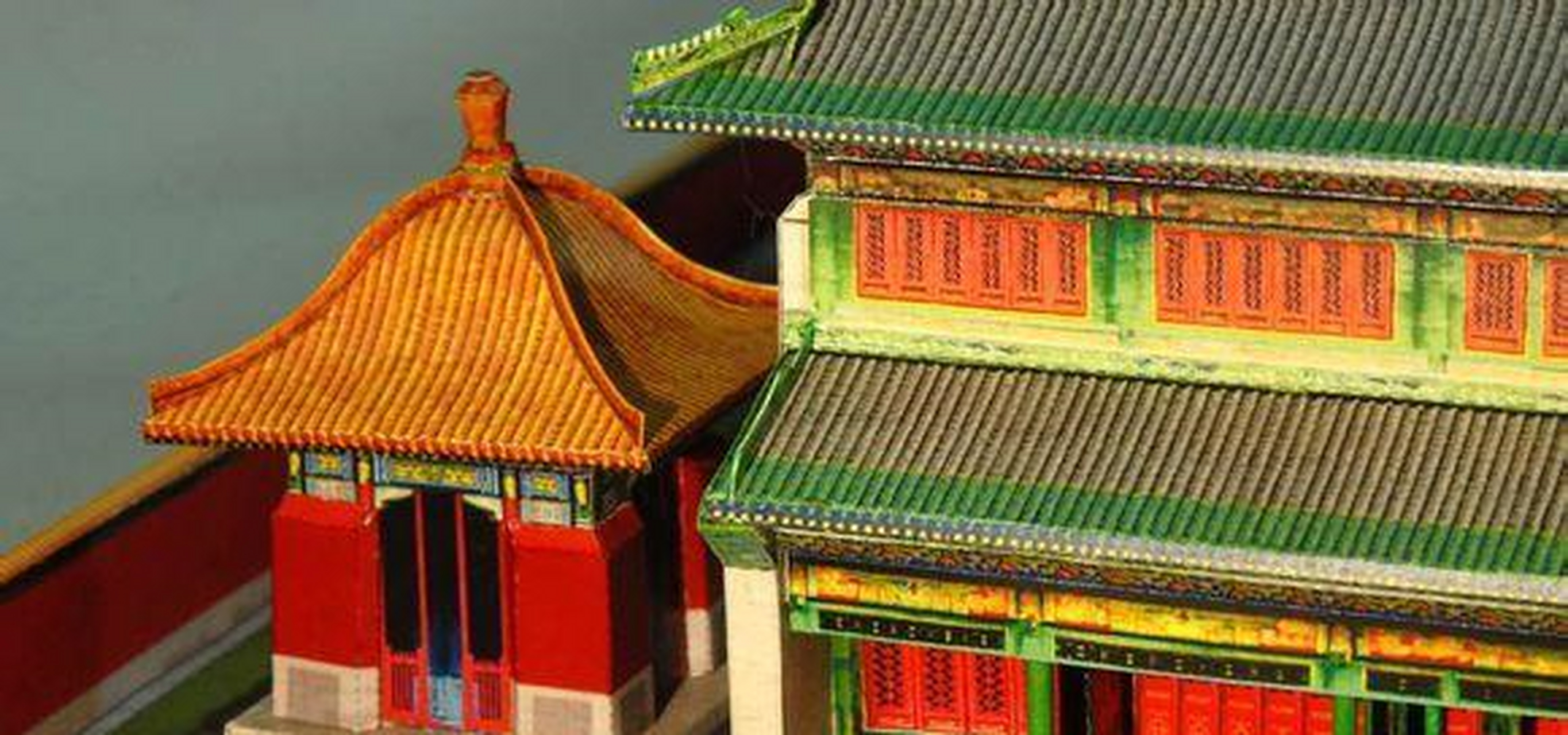 美轮美奂的纸样模型-故宫文华殿[费解]