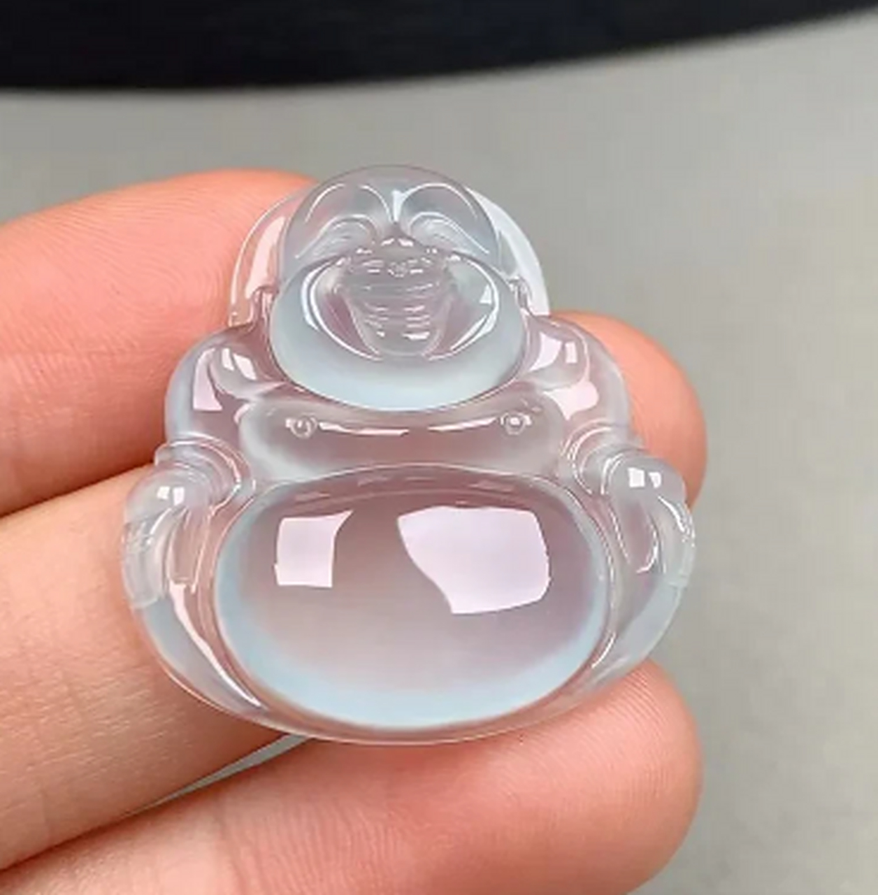 点击头像看直播##翡翠#至纯老坑翡翠正冰佛公,缅甸正场口老坑料,庇è