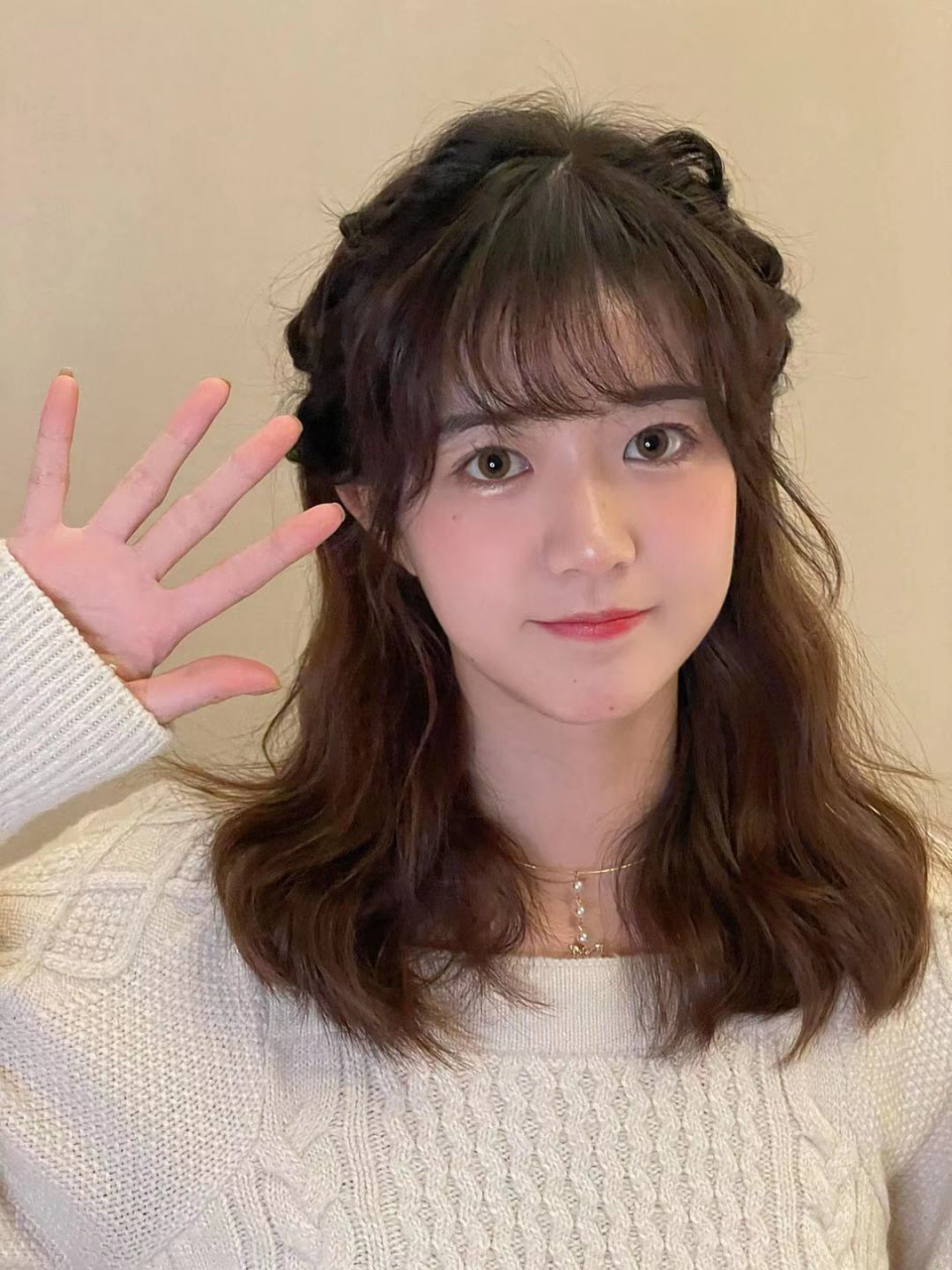 编发教程 圆脸女生可爱发型百变公式,新学会了一招编发,可以搭配各种