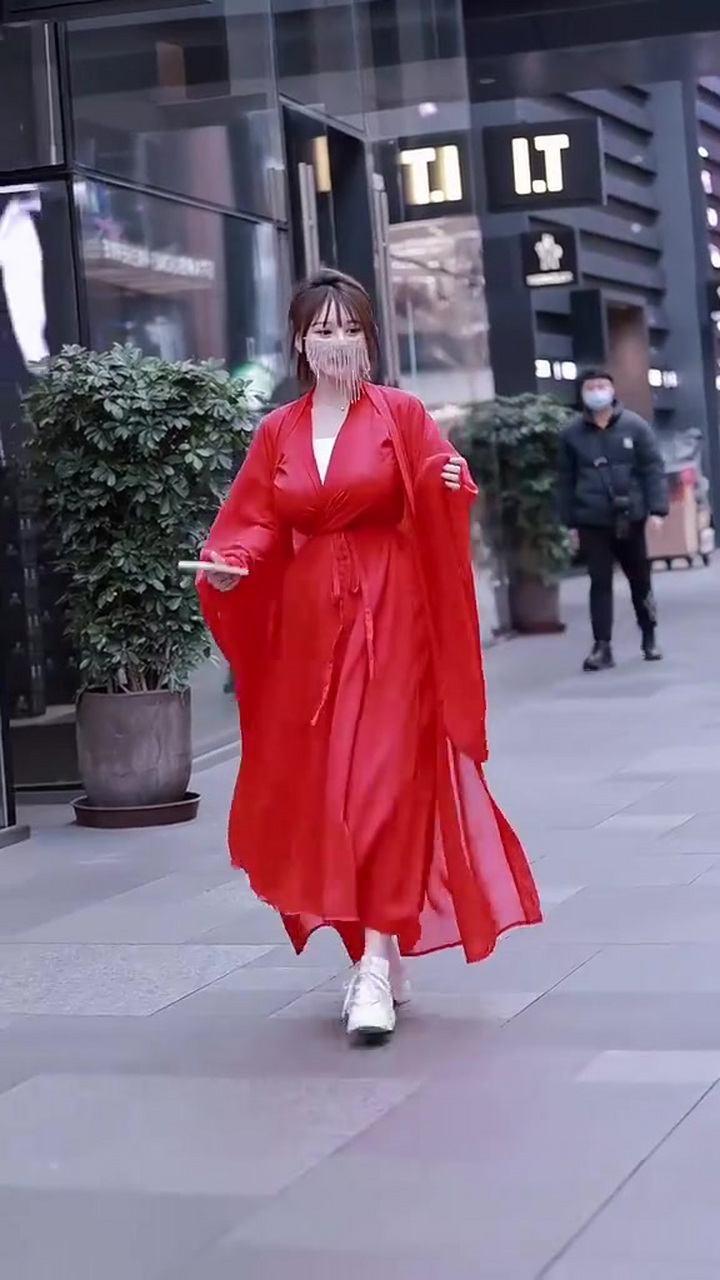 汉服美女街拍图片