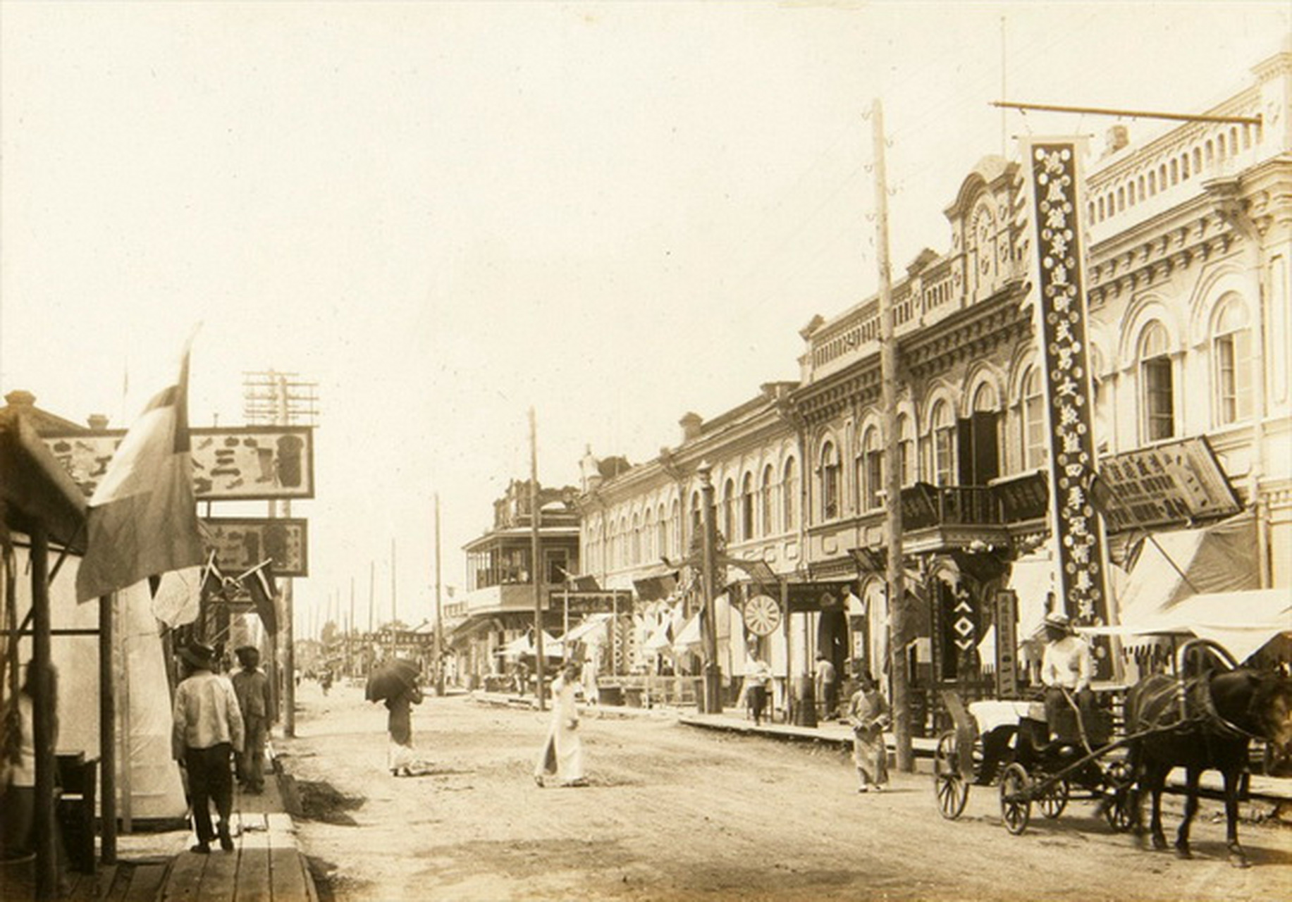1934年黑龙江大黑河屯老照片,黑河市,是黑龙江省地级市.
