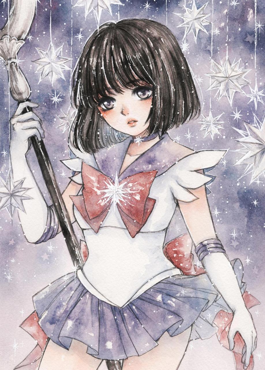 gif创作人# 画师 cherriuki 星梦少女水彩系列插画作品欣赏4