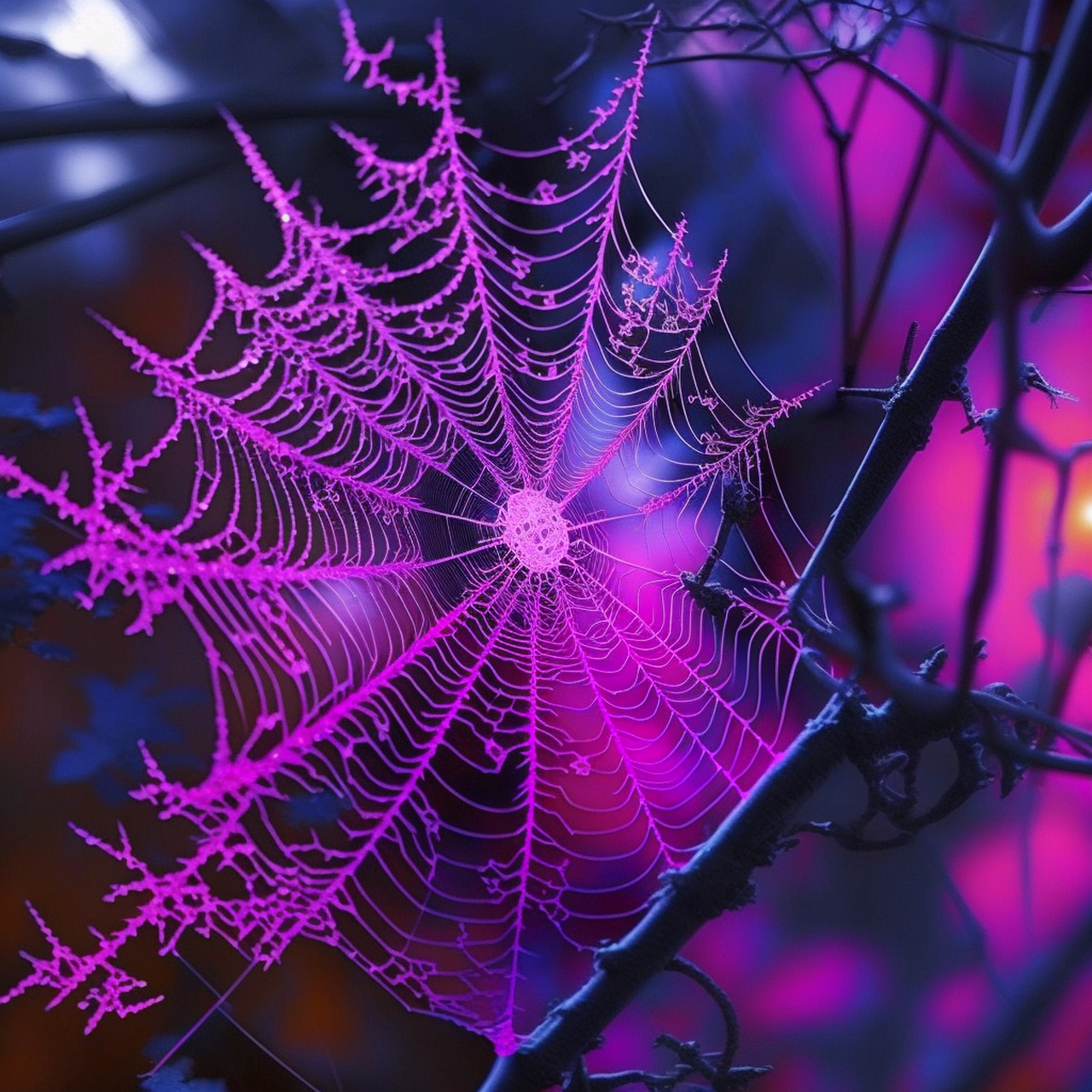 生物研究|夜晚会发光的粉色蜘蛛!