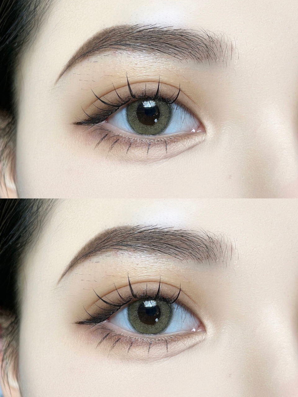 11mm鱼尾假睫毛打底 每簇间隔大一点,中间贴上12mm的仙子毛 真滴hin有