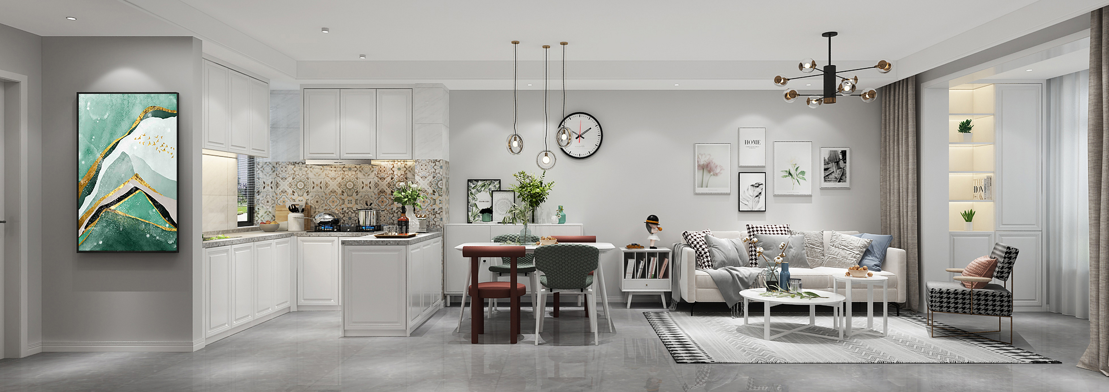 120㎡现代轻奢风设计案例来一啵#室内装修设计