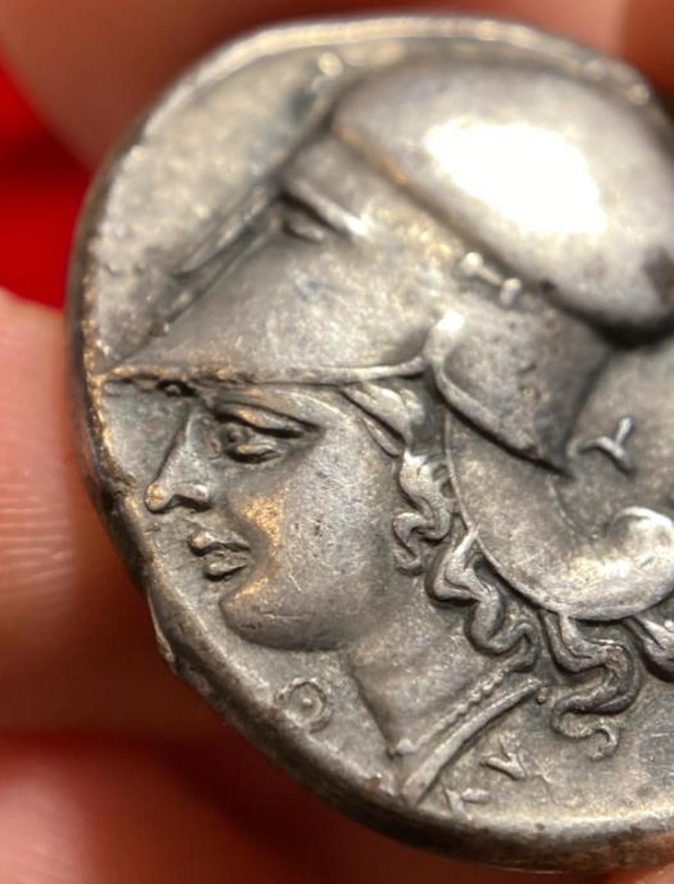 古钱币##点击头像看直播# 公元前300年阿卡纳尼亚提莱利昂斯塔德冶乙