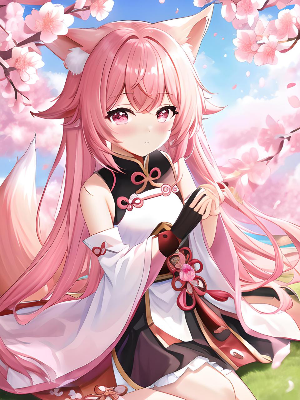 【ai绘画原神八重神子】狐狸一笑百媚生 重生,然后化身成八重宫司大人